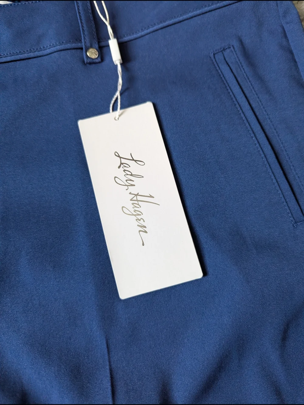 Lady Hagen Blue Women's Athletic Shorts - Picture 6 of 6